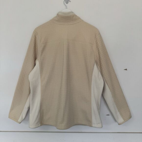 L.L. Bean Jacket Mountain Classic Windproof Fleece Full Zip Outdoors Bone Sz 1X - Picture 3 of 12